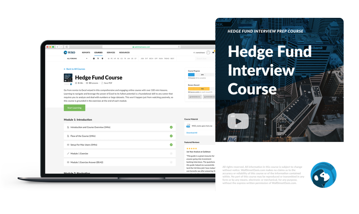 Hedge Fund Interview Course